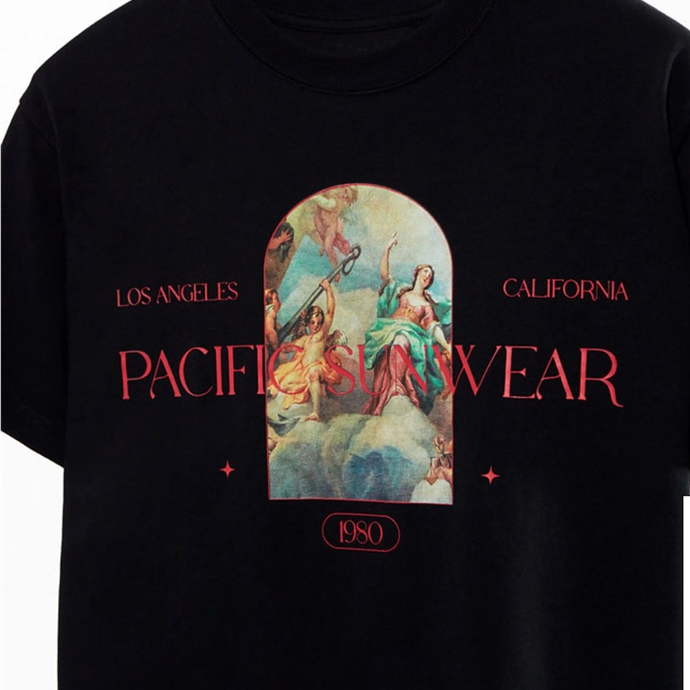 PacSun Black Graphic Tee - Picture 6 of 6